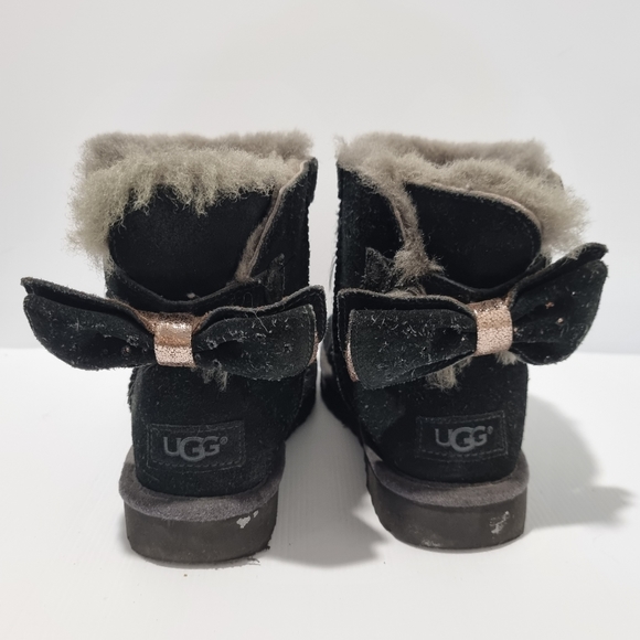 UGG "Stargirl Mini" Black and Gold Slipper Boots Size 36 = AU5 - Picture 4 of 12